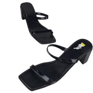 Jeffrey Campbell Jamm-3 Jelly Black Slides